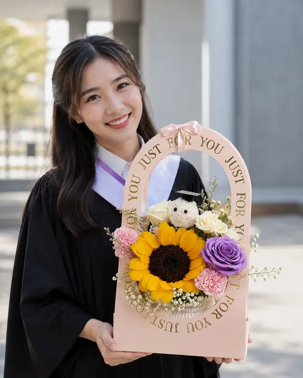 Graduation Bloom Basket 2
