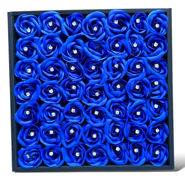White Blue Diamond Box - BB square