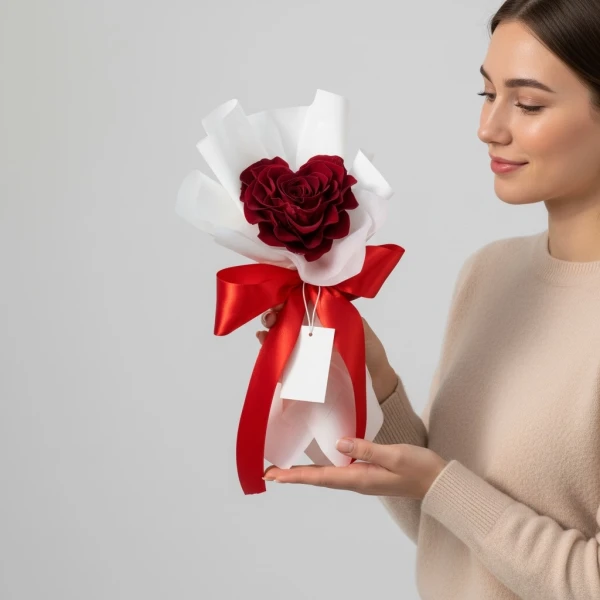 Heart Shape Preserved Rose Bouquet - standard