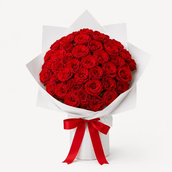 50 Red Roses Bouquet - Standard