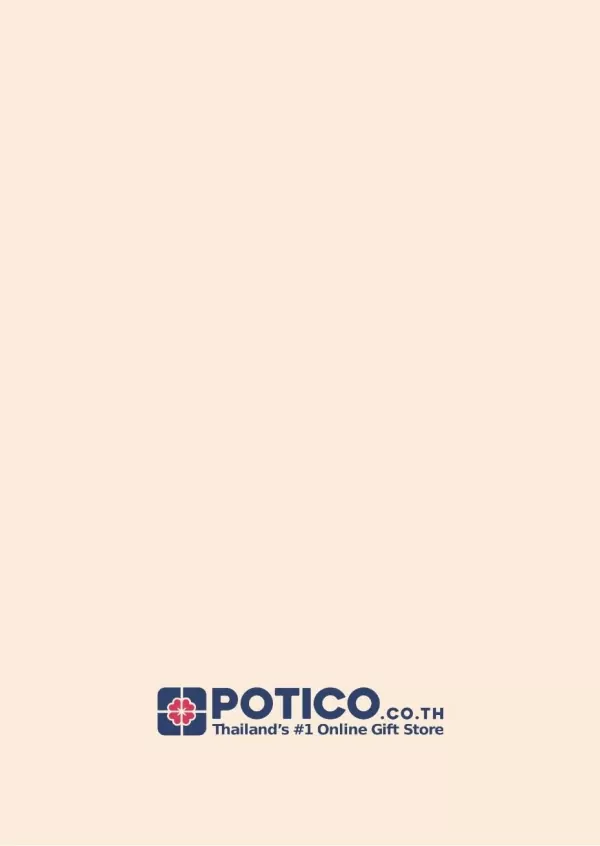 Potico.co.th logo with "Thailand's #1 Online Gift Store" text below.
