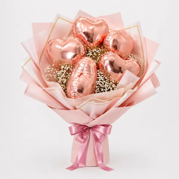 Rose Gold Balloon Bouquet 1