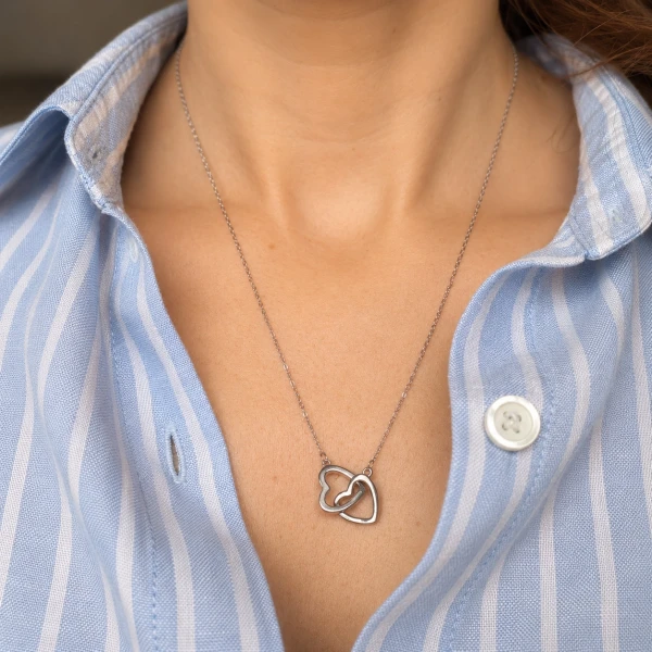 Silver 925 Heart Necklace - Standard