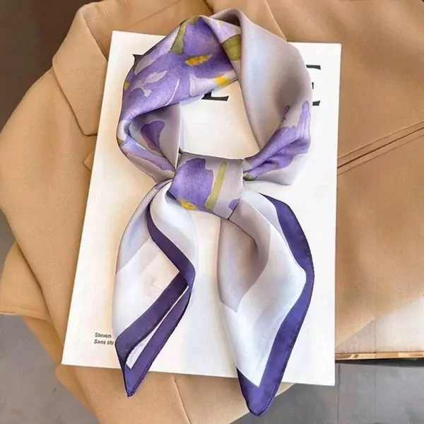 Elegant Purple Scarf Malai - Standard