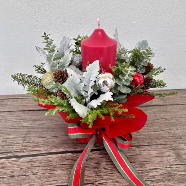 Red Christmas Candle Set - Standard