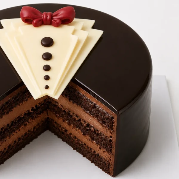 Tuxedo Fudge Cake (0.5 lb)