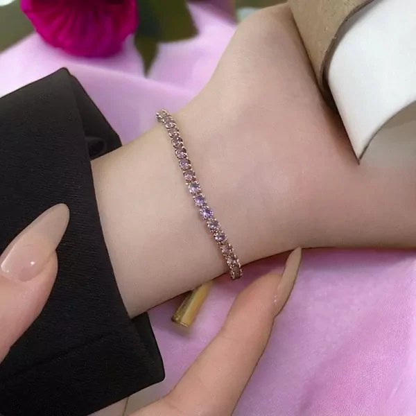 Infinity Tennis Bracelet - Gold