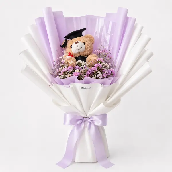 Dried Flowers Graduation Money Bouquet 4