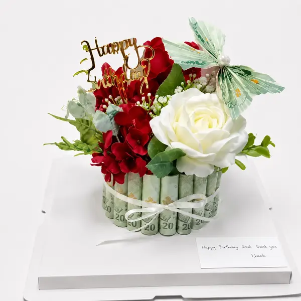 Green Harmony Money Cake 2