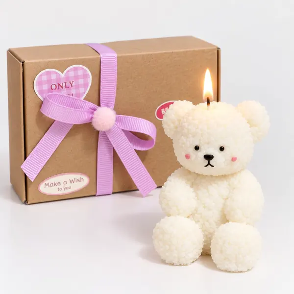 Fluffy Bear Scented Candle 3
