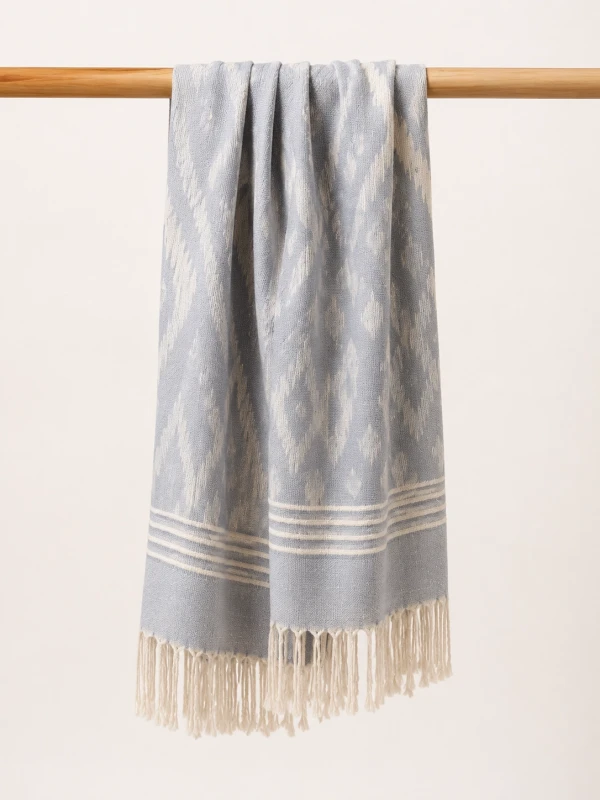 Ivory Malai Thai Silk Scarf