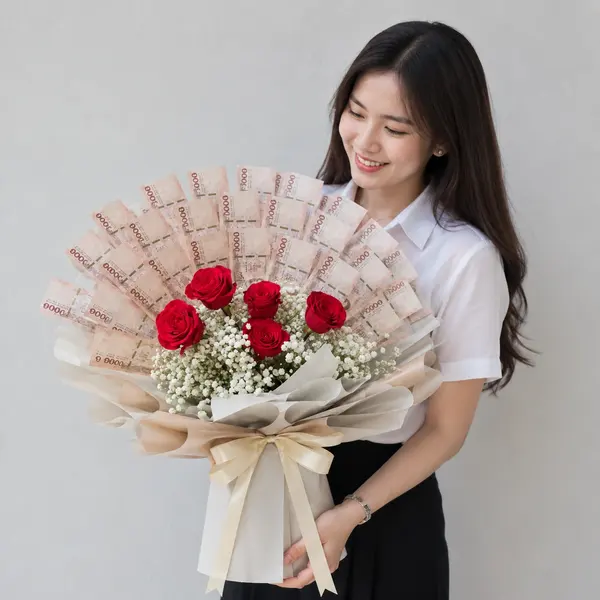 30,000THB Valentine Money Bouquet 2