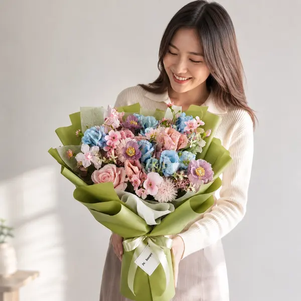 Mix Blooms Money Bouquet 3