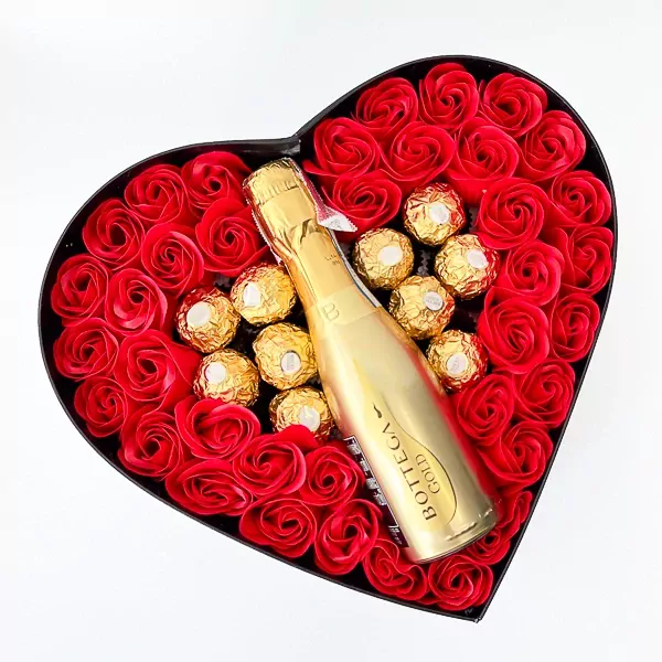 Champagne Blush Heartful Roses - Champagne Blush