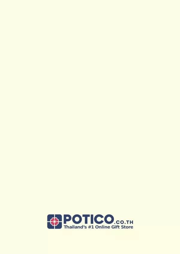 Potico.co.th logo and tagline: "Thailand's #1 Online Gift Store"