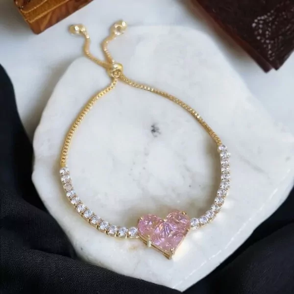Crystal Heart Bracelet - Crystal Heart Bracelet