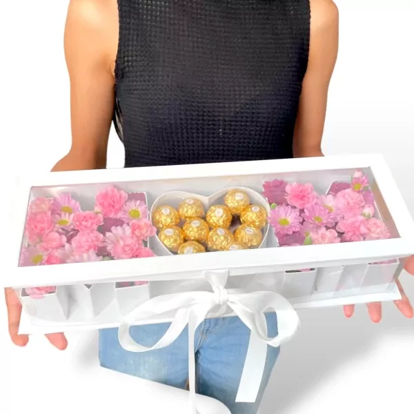 Pink Mom Box with Ferreros - Pink