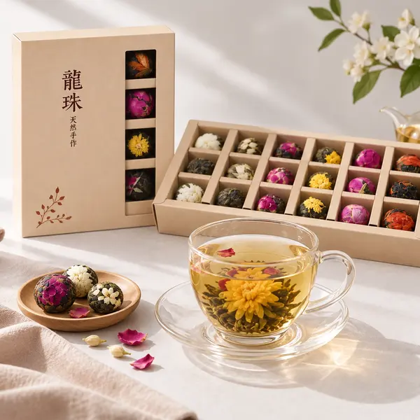 Floral Pu-erh Tea Pearls Gift Set 2