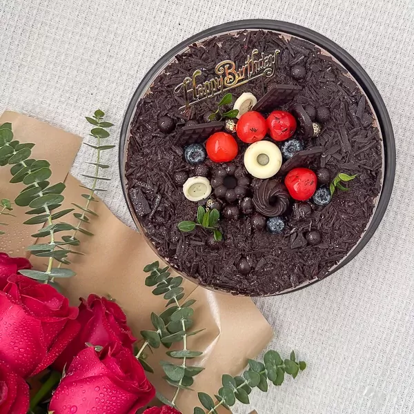 Berry Choco Brownie Cake Online Delivery Gift Bangkok Flowers