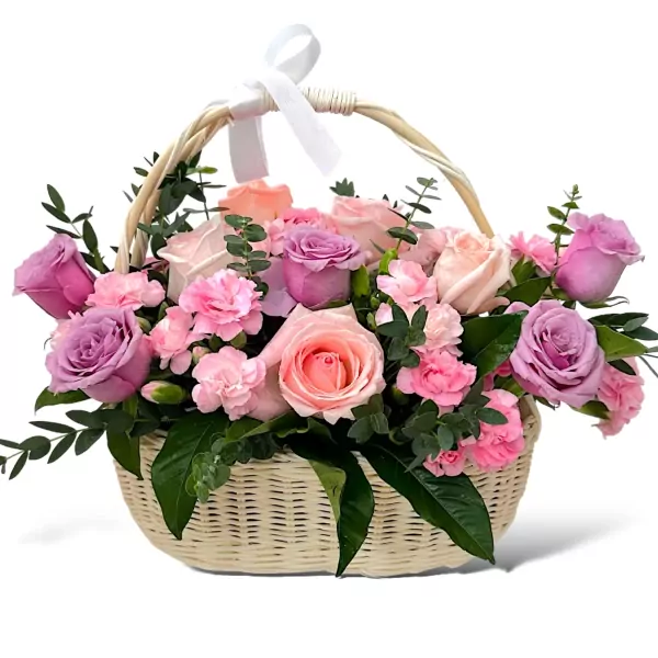 Purple Devotion Basket Potico.co.th SameDay Flower Delivery Best