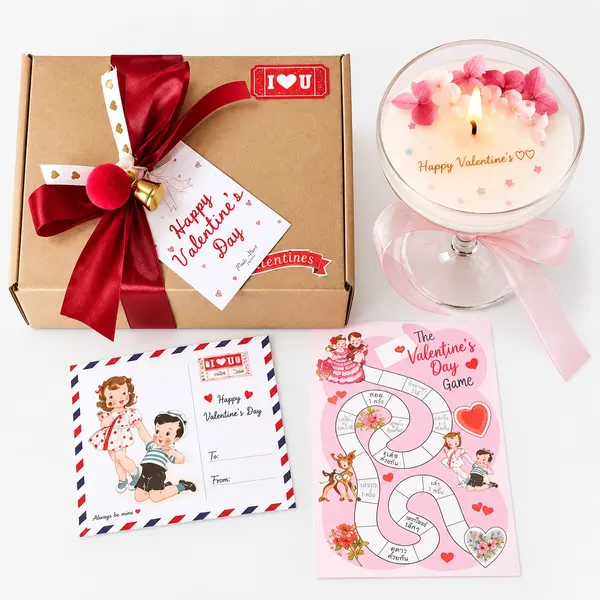 Customizable Hidden Message Flower Candle 4