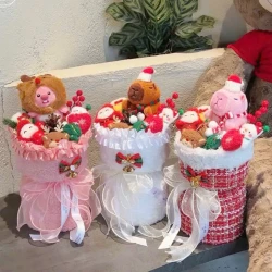 Merry Hug Christmas Plush Bouquet