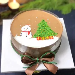 Bánh Mousse Chocolate Snowman