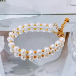 White Pearl Bracelet (6-7mm)