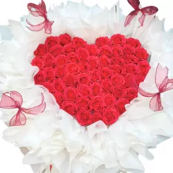 Bó Hoa Ruby Passion (55 bông)