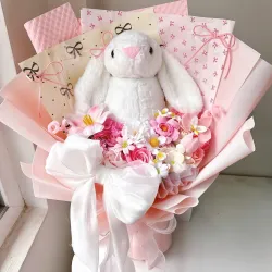 Jade Rabbit Soap Flower Bouquet