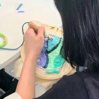 Workshop Thêu Len Nổi Punch Needle