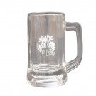 Glass beer mug with "Dad you are so cool" text.