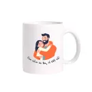 White mug with illustration of a father and daughter hugging, with Vietnamese text "Con cảm ơn Ba, vì tất cả!"