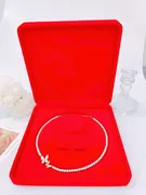 Pearl necklace with butterfly charm 3