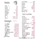 Menu for Ethereal Muse Beauty offering nail and other beauty services with prices.
