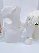 Pearl Jewelry Set with CD Charm 1