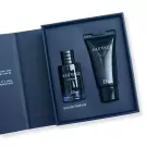Dior Sauvage EDP mini perfume and shower gel gift set in a dark blue box.