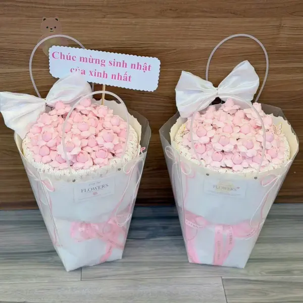 Twin Rose Soap Flower Bouquet 4