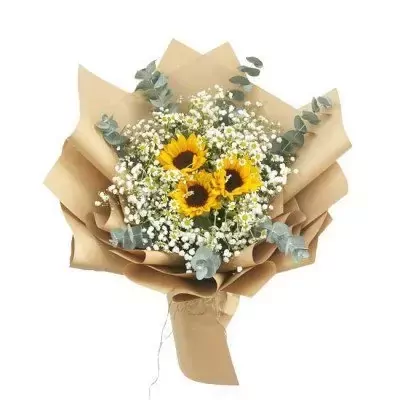 Bó hoa baby mix hướng dương
