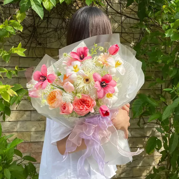 Bó mix Tulip Mỹ nhân - ảnh 3