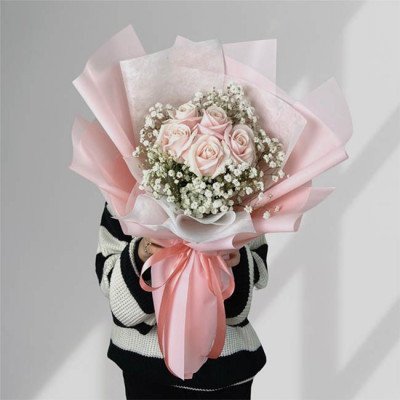 Bó Hoa Baby mix hồng phấn