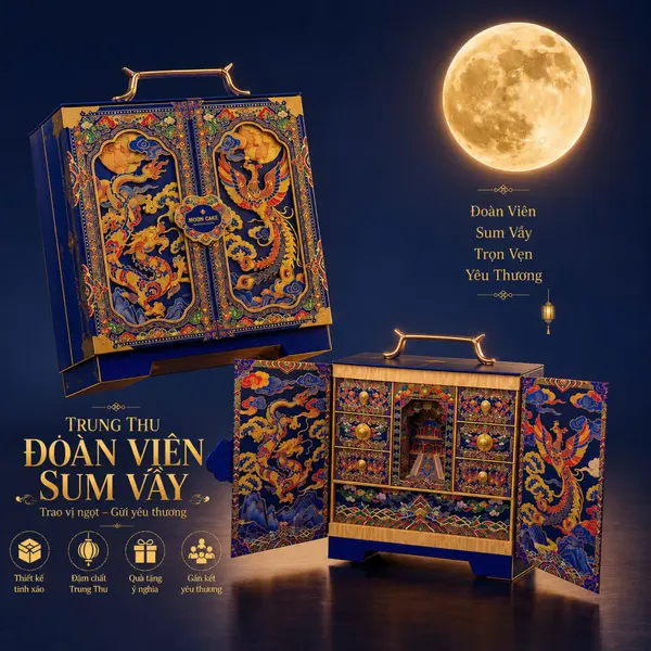 Dragon Phoenix Mooncake Set 1