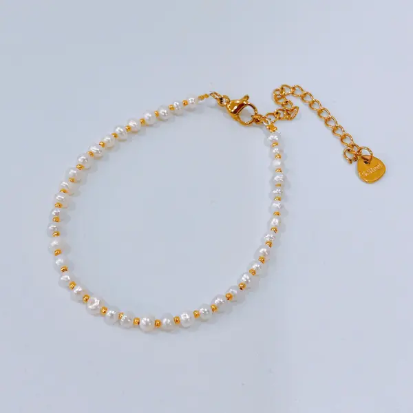 White Pearl Bracelet (3mm) 2