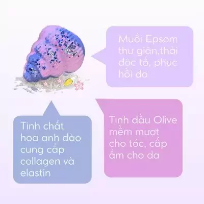 Bathbomb Thư Giãn - Pink Ocean