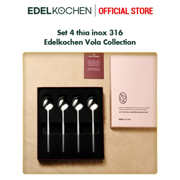 Vola 4-Piece 316 Stainless Steel Spoon Set