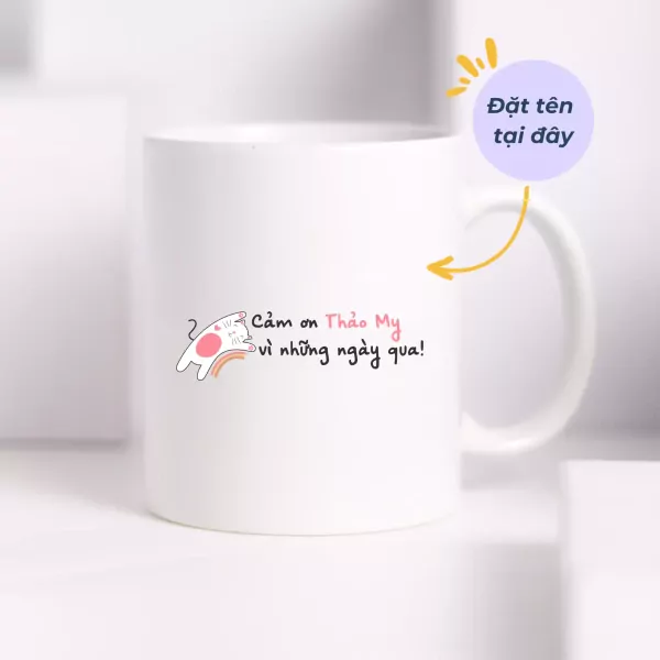 Ly Sứ Thiết Kế Lời Cảm Ơn Ngọt Ngào - Potico.vn | Giao hoa trong ngày | Ý tưởng quà tặng độc đáo