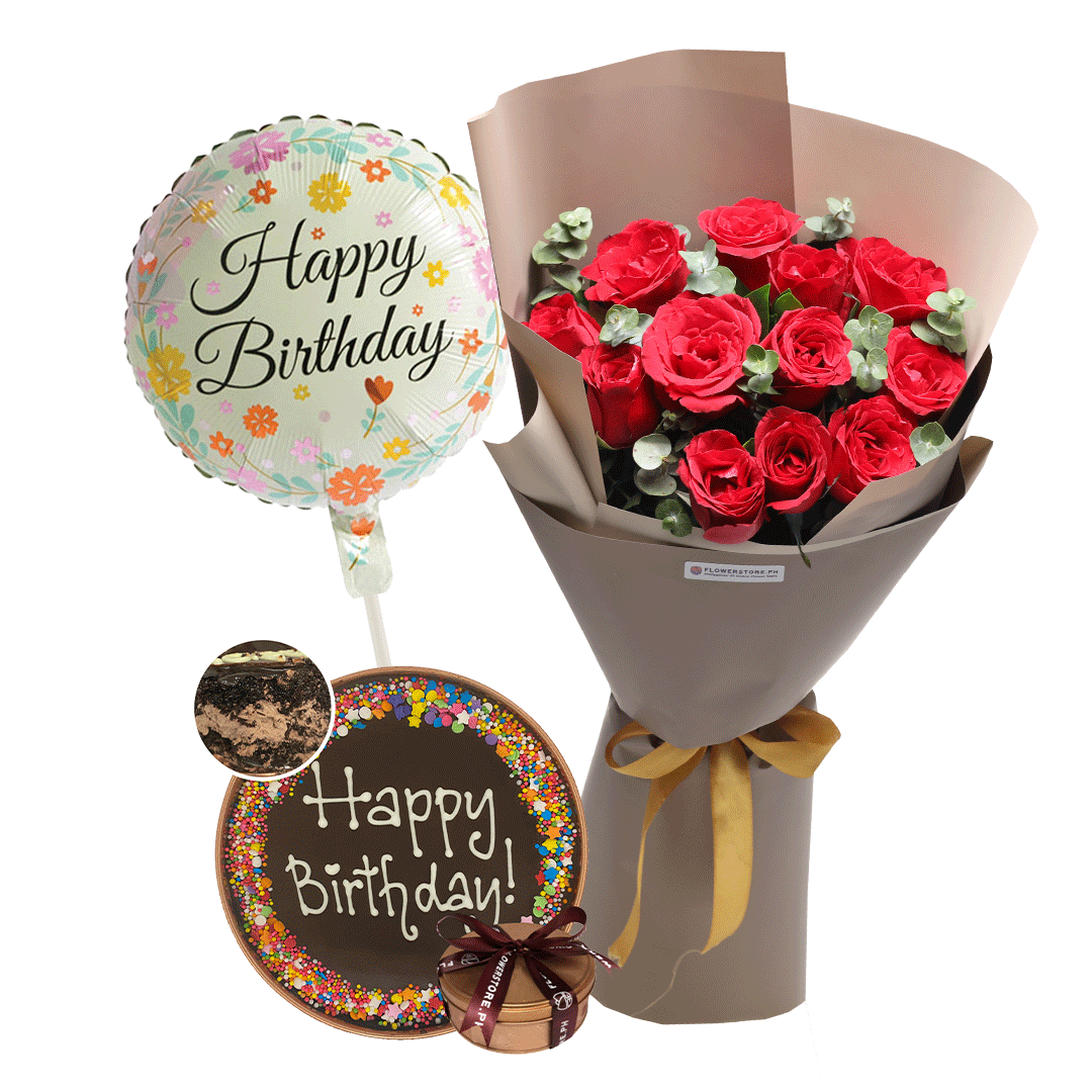 Beautiful You Birthday in Can Bundle - Online Flower Delivery ...